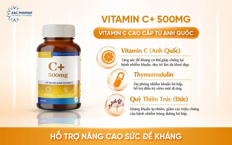 Thực phẩm bổ sung vitamin C 500mg
